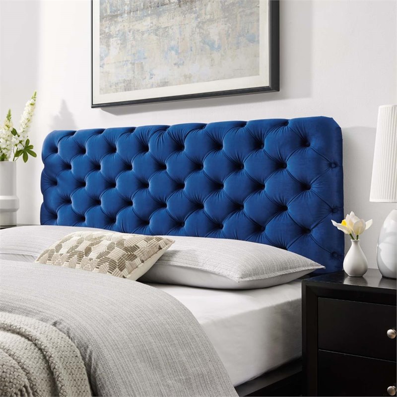 Modway Lizzy Perfomance Velvet Tufted King-California King Headboard In ...