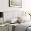 Modway Nova Modern Farmhouse Queen Metal Spindle Headboard in White