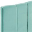 Modway Camilla Channel Tufted King/California King Velvet Headboard in Mint