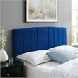 Modway Camilla Channel Tufted King/California King Velvet Headboard in Navy