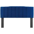 Modway Camilla Channel Tufted King/California King Velvet Headboard in Navy