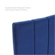 Modway Camilla Channel Tufted King/California King Velvet Headboard in Navy