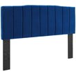 Modway Camilla Channel Tufted King/California King Velvet Headboard in Navy