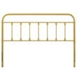Modway Sage Modern Farmhouse Twin Metal Spindle Headboard in Gold