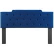 Modway Juliet Tufted Full/Queen Performance Velvet Headboard in Navy