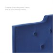 Modway Juliet Tufted Full/Queen Performance Velvet Headboard in Navy