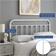 Modway Sage Full Modern Powder Coated Iron Headboard in White Finish