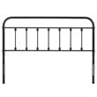 Modway Sage Queen Modern Powder Coated Iron Headboard in Black Finish