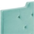 Modway Juliet Tufted King/California King Velvet Headboard in Mint Green