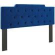 Modway Juliet Tufted King/California King Velvet Headboard in Navy