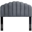 Modway Veronique Twin Modern Performance Velvet Headboard in Charcoal