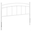 Modway Abigail Queen Modern Style Powder Coated Iron Headboard in White