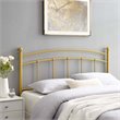 Modway Abigail Modern Farmhouse King Metal Spindle Headboard in Gold