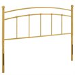 Modway Abigail Modern Farmhouse King Metal Spindle Headboard in Gold