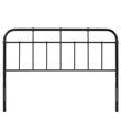 Modway Alessia Modern Powder Coated Iron Twin Headboard in Black