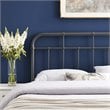 Modway Alessia Modern Farmhouse Twin Metal Spindle Headboard in Gray
