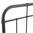 Modway Alessia Modern Farmhouse Full Metal Spindle Headboard in Gray