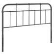 Modway Alessia Modern Farmhouse King Metal Spindle Headboard in Gray
