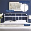 Modway Alessia Modern Farmhouse King Metal Spindle Headboard in White