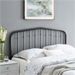 Modway Lennon Contemporary Modern Full Metal Spindle Headboard in Black