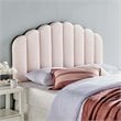 Modway Veronique Twin Modern Performance Velvet Headboard in Pink