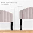 Modway Veronique Twin Modern Performance Velvet Headboard in Pink