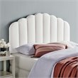 Modway Veronique Twin Modern Performance Velvet Headboard in White