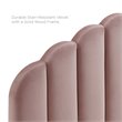 Modway Veronique Full/Queen Modern Performance Velvet Headboard in Dusty Rose