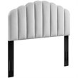 Modway Veronique Full/Queen Modern Performance Velvet Headboard in Light Gray