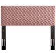 Modway Angela King Modern Performance Velvet Headboard in Dusty Rose
