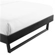 Modway Billie Full Rubberwood and MDF Wood Platform Bed Frame in Black