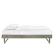 Modway Billie Queen Rubberwood and MDF Wood Platform Bed Frame in Gray