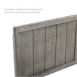 Modway Robbie Twin Modern Rubberwood and MDF Headboard in Gray