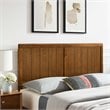 Modway Robbie Twin Modern Rubberwood and MDF Headboard in Walnut