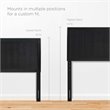 Modway Robbie Full Modern Rubberwood and MDF Headboard in Black