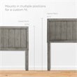 Modway Robbie Full Modern Rubberwood and MDF Headboard in Gray