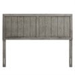Modway Robbie Queen Modern Rubberwood and MDF Headboard in Gray