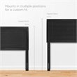 Modway Archie Full Modern Rubberwood and MDF Headboard in Black