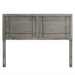 Modway Archie King Modern Rubberwood and MDF Headboard in Gray