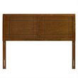 Modway Archie King Modern Rubberwood and MDF Headboard in Walnut