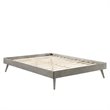 Modway Margo Twin MDF Wood and Rubberwood Platform Bed Frame in Gray
