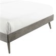 Modway Margo Twin MDF Wood and Rubberwood Platform Bed Frame in Gray