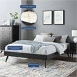 Modway Margo Full MDF Wood and Rubberwood Platform Bed Frame in Black