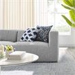 Modway Bartlett 2-Piece Upholstered Fabric Loveseat in Light Gray