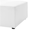 Modway Saybrook Fabric Upholstered Outdoor Patio Sofa Armless Chair in White