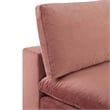 Modway Commix Down Filled Performance Velvet Armless Chair in Dusty Rose Pink