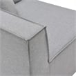 Modway Saybrook 5-Piece Fabric Outdoor Patio Sectional Sofa in Gray