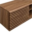Modway Render Wood Wall-Mount Media Console TV Stand for TVs up to 65
