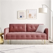 Modway Cameron Tufted Performance Velvet Sofa in Dusty Rose Pink