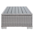Modway Conway 4-Piece Patio Aluminum/Rattan Furniture Set in Gray/Navy